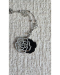 Rose Rhinestone Statement Necklace