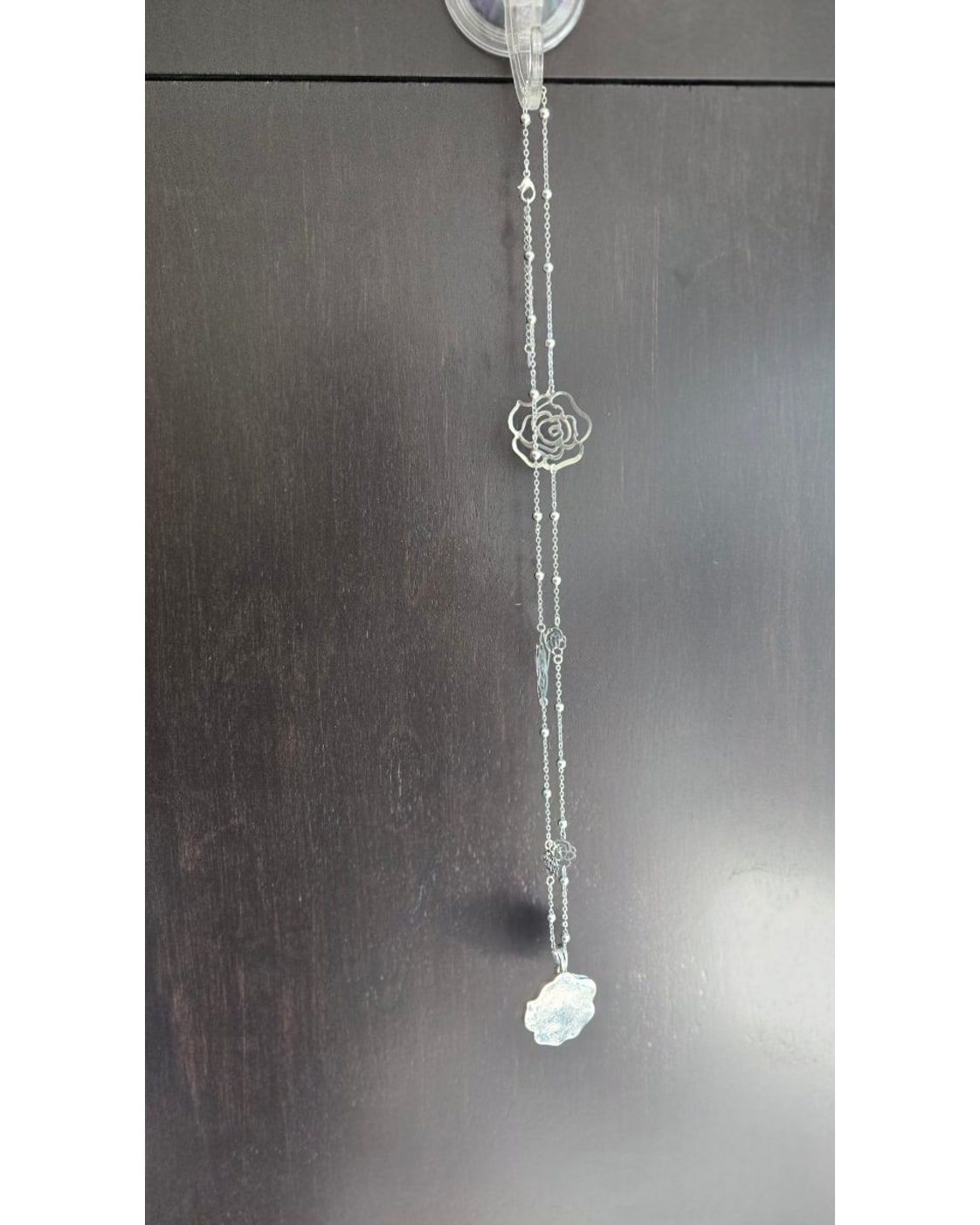 Rose Rhinestone Statement Necklace