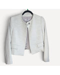 MANGO SUIT Collarless Cropped Jacket
