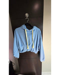 daily practice Cropped Drawstring Hoodie