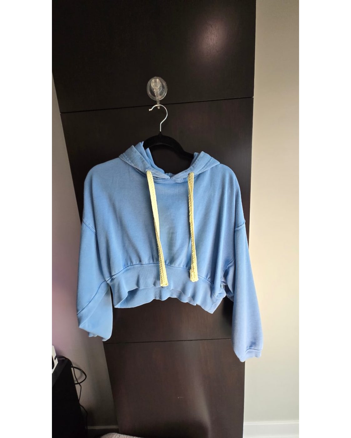 daily practice Cropped Drawstring Hoodie