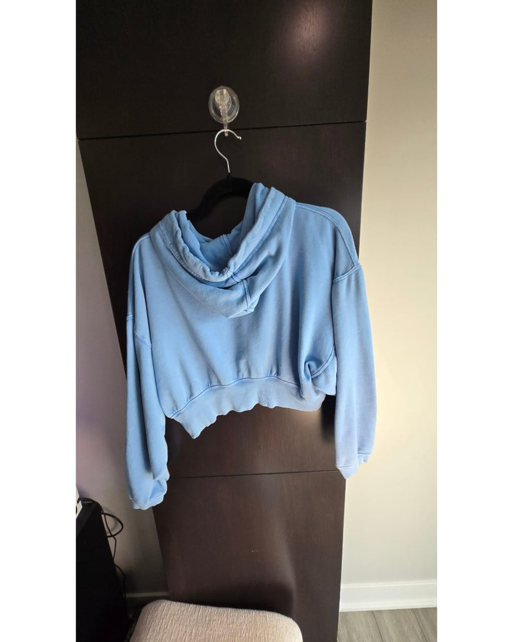 daily practice Cropped Drawstring Hoodie