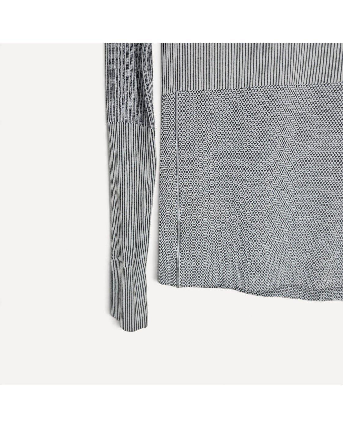ATHLETA Striped Seamless Turtleneck Top