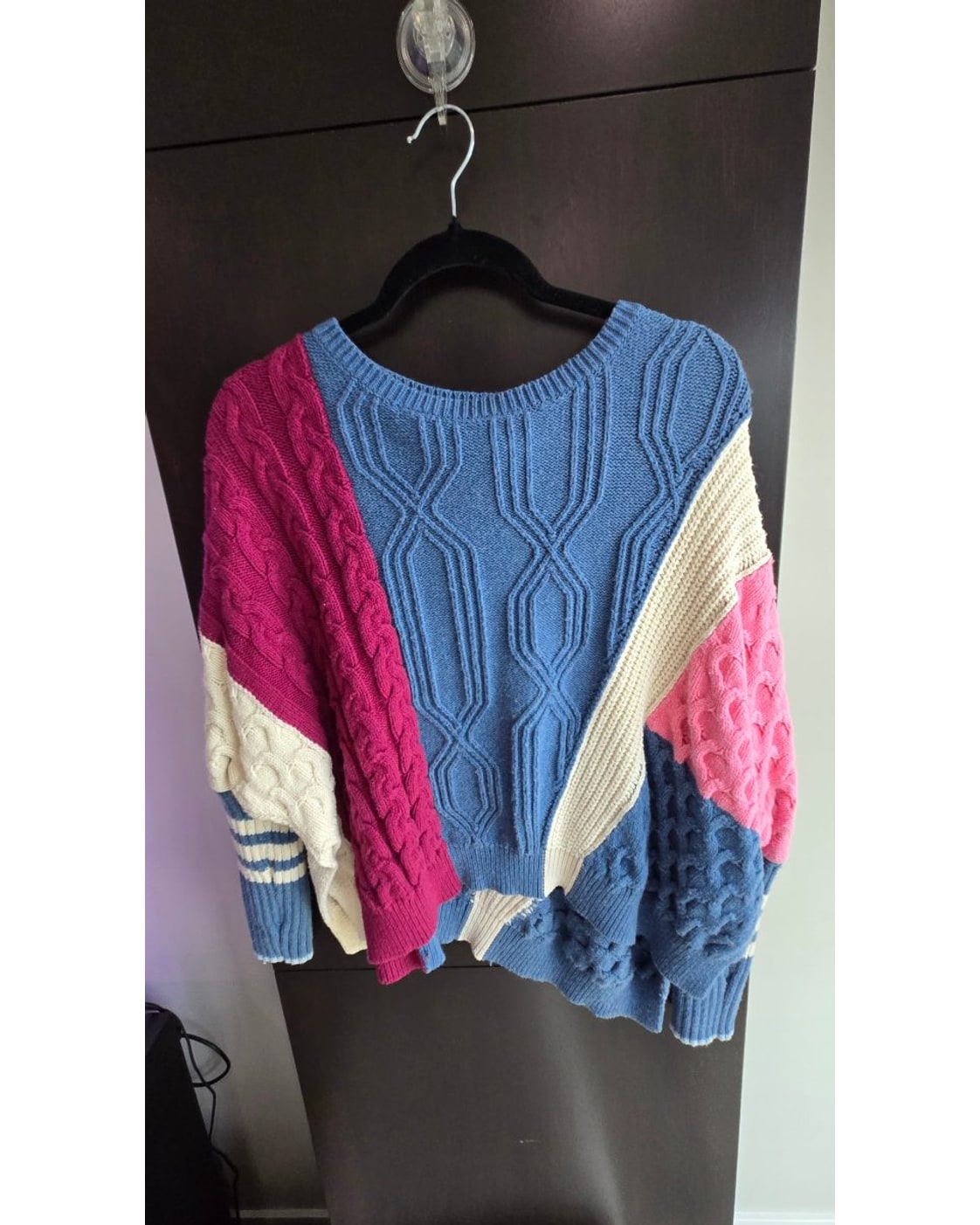 maeve Colorblock Cable-Knit Sweater