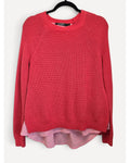 Lauren Ralph Lauren Layered-Look Ribbed Sweater, size S