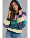 OLIVIA RUBIN Bold Stripe Suki Knit Hoodie - Style# OR0546 - NWT