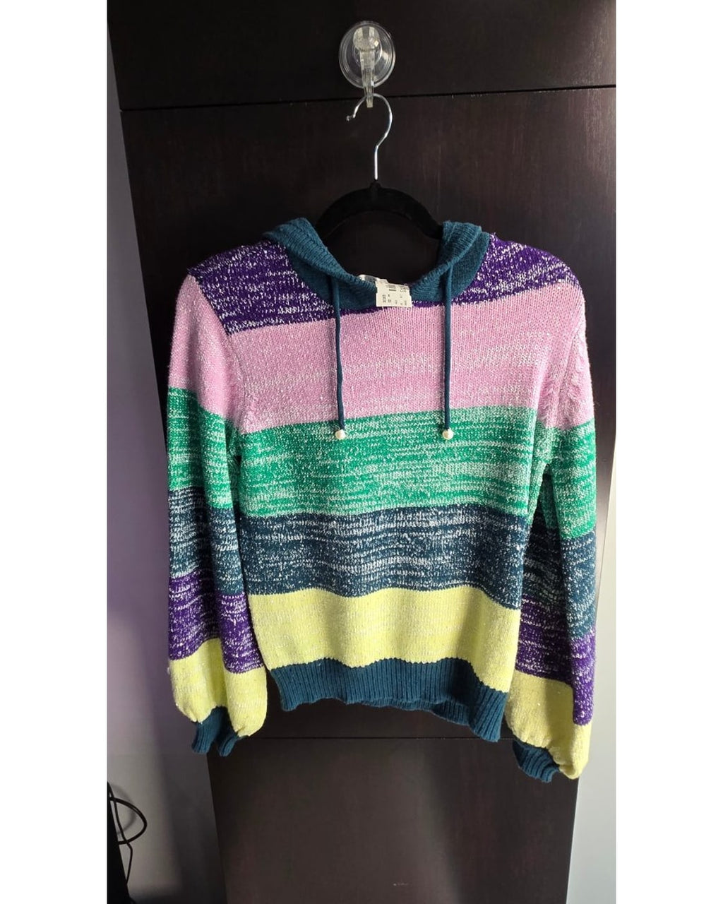 OLIVIA RUBIN Bold Stripe Suki Knit Hoodie - Style# OR0546 - NWT