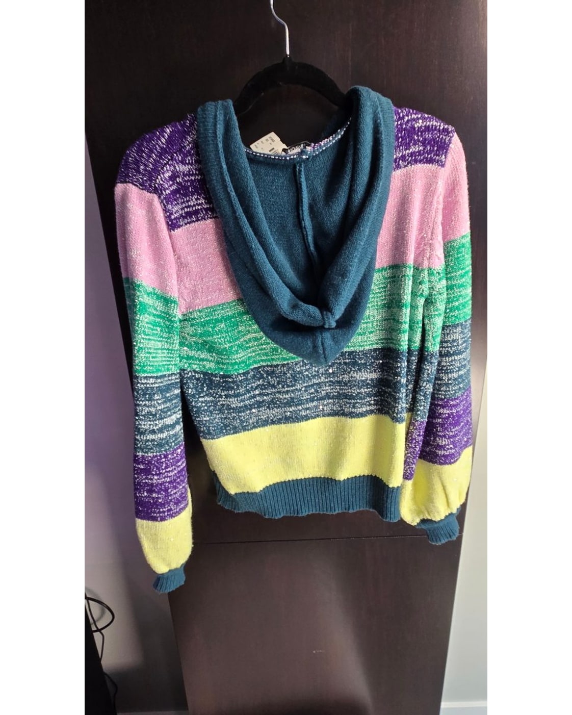 OLIVIA RUBIN Bold Stripe Suki Knit Hoodie - Style# OR0546 - NWT