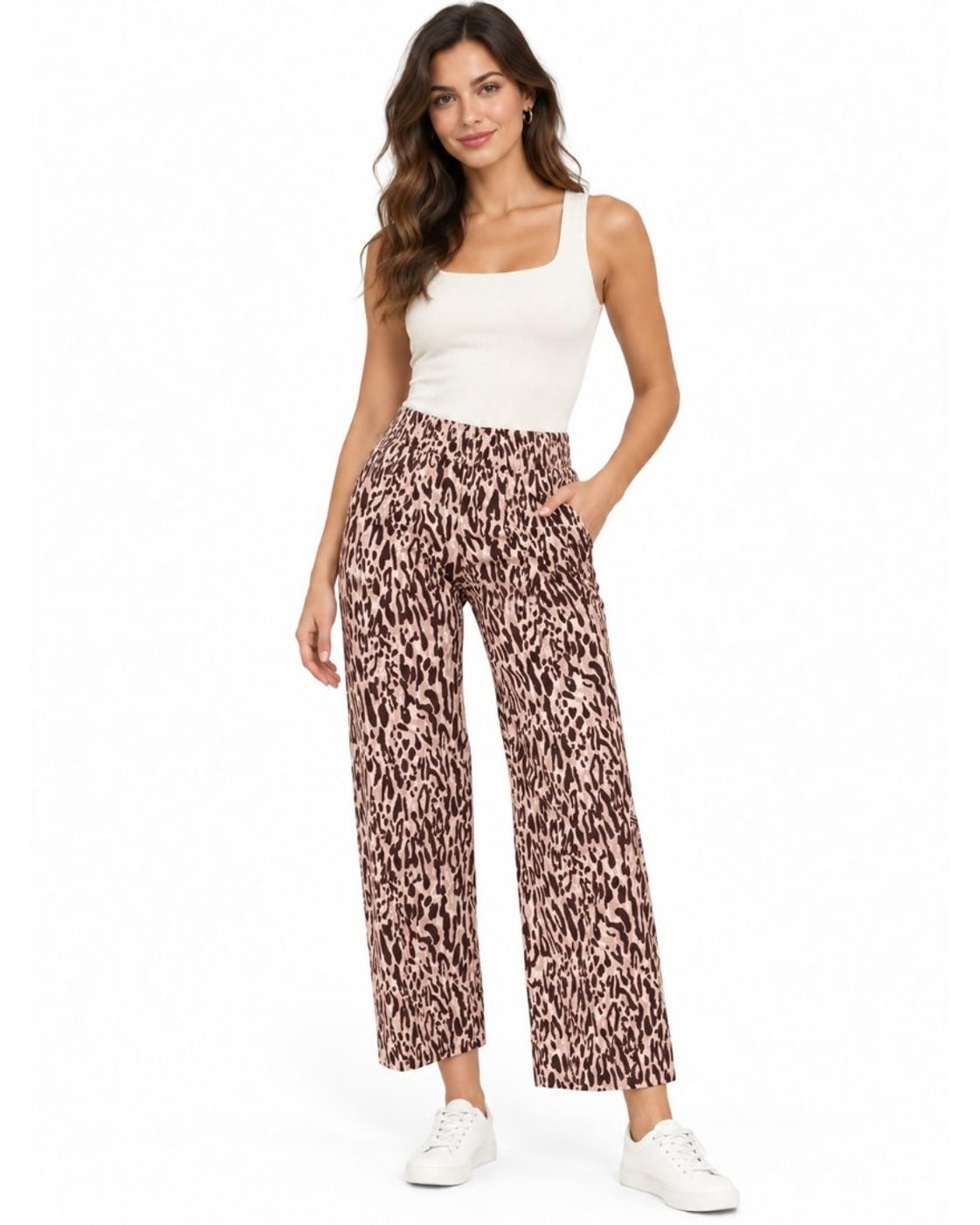 maeve Leopard Print Colette Cropped Pants