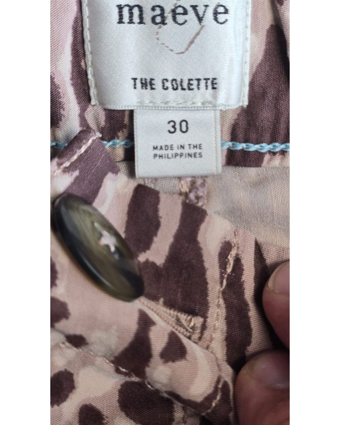 maeve Leopard Print Colette Cropped Pants