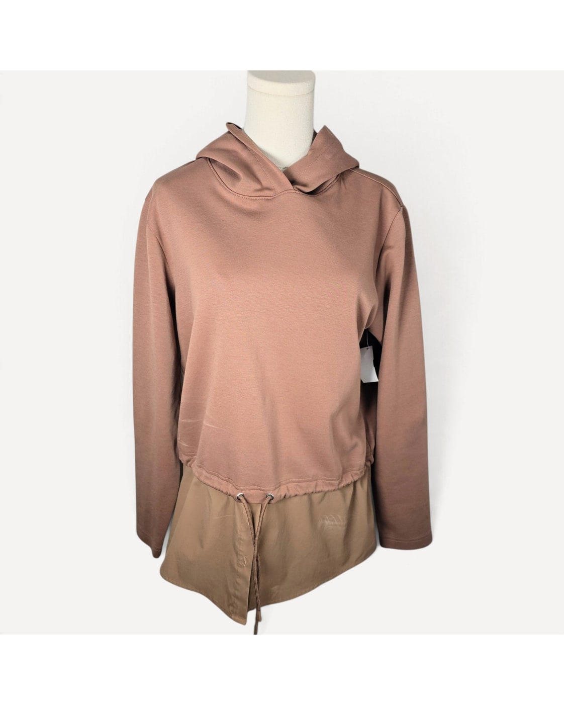 ATHLETA Gallery Layered Shirttail Hoodie