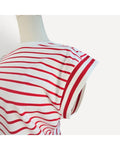 FLYING TOMATO Striped Rib-Trim Tank Top