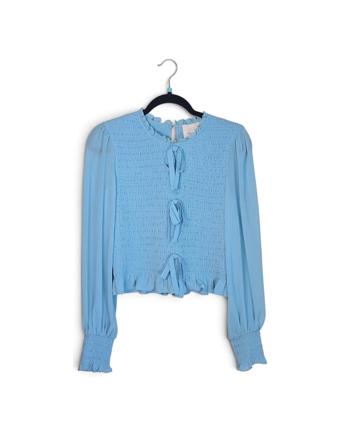 cinq à sept Audrina Smocked Bow Blouse