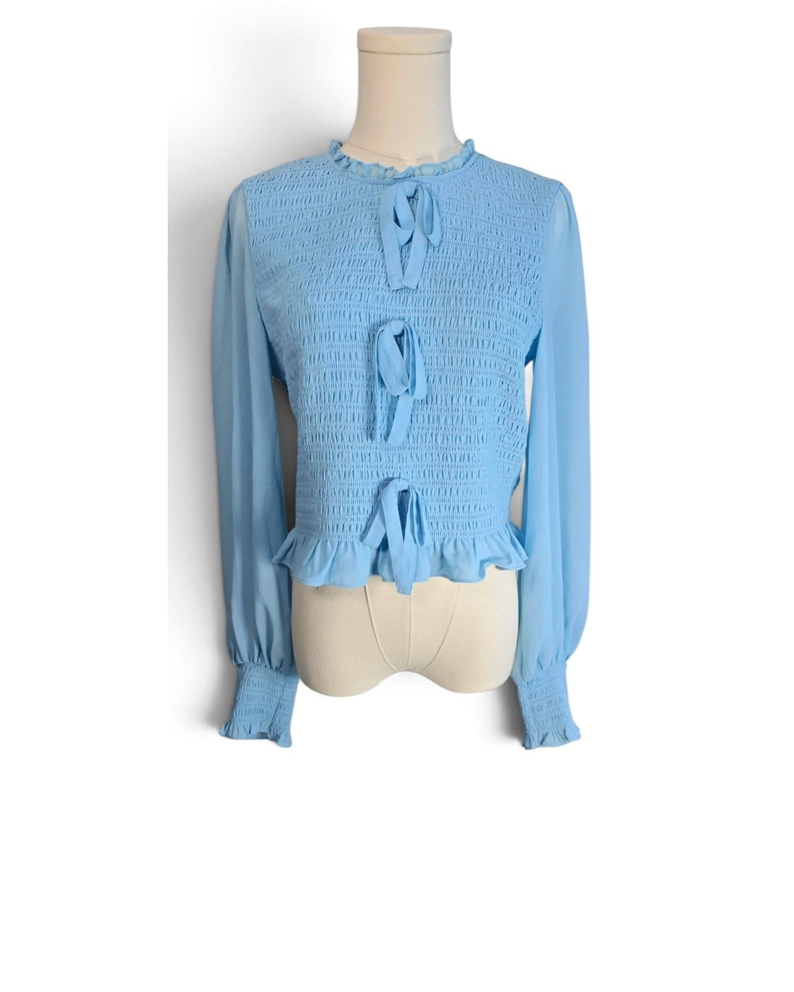 cinq à sept Audrina Smocked Bow Blouse