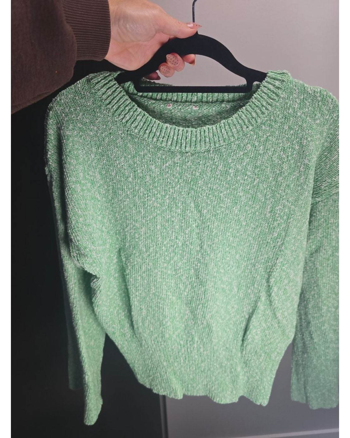 Textured Cotton Crewneck Sweater - Style# 33805