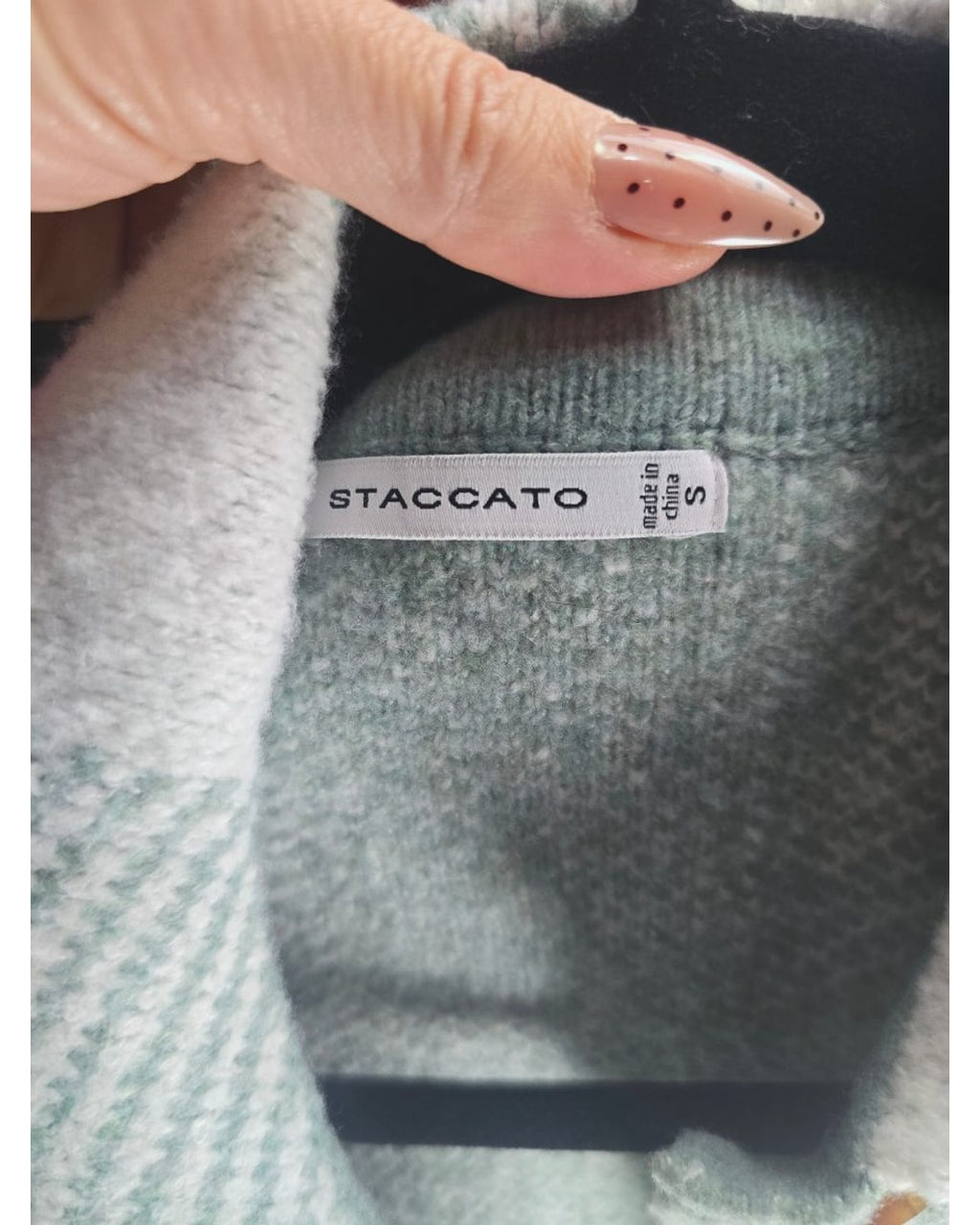 STACCATO Plaid Button-Front Knit Jacket - Style# 54309