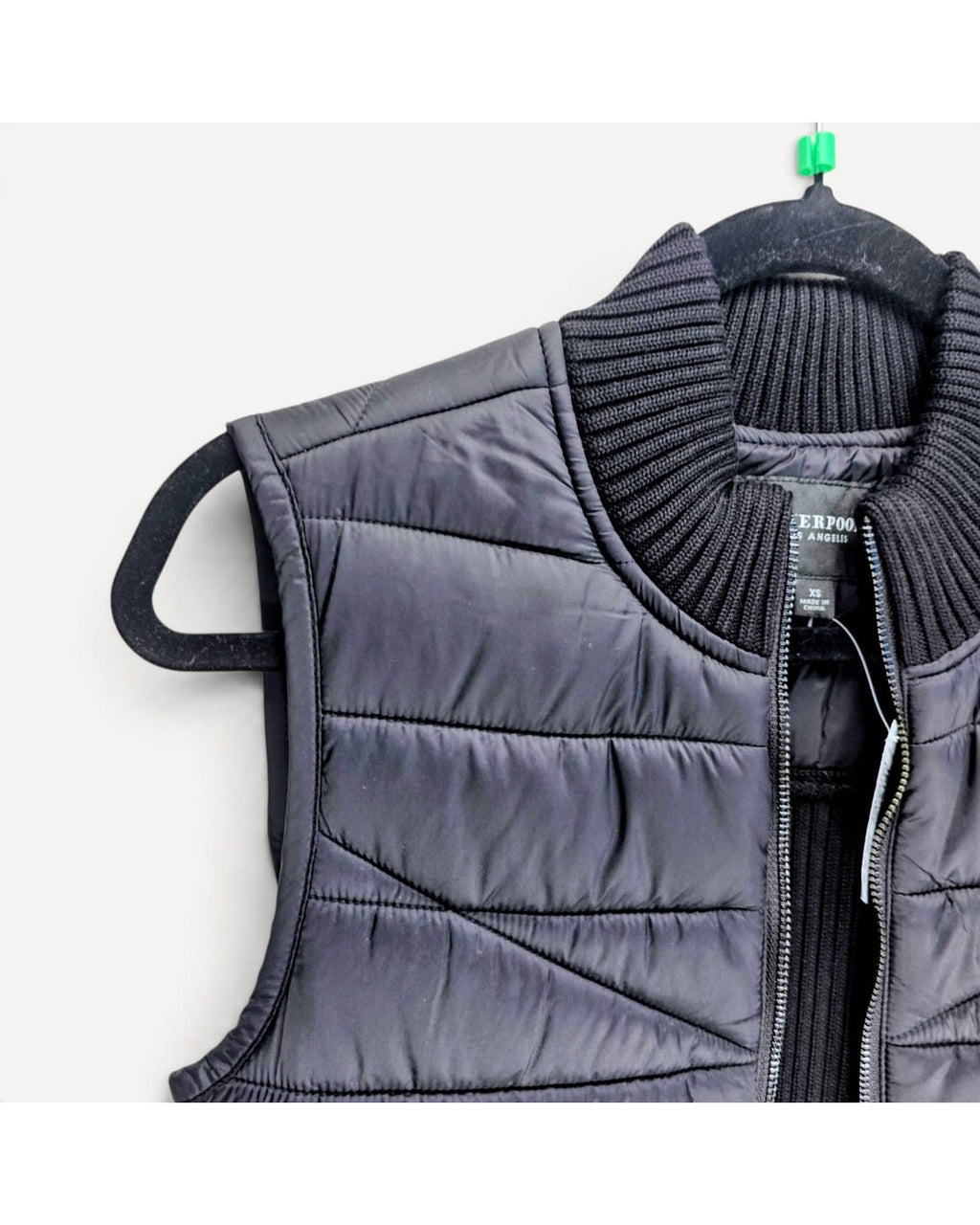 LIVERPOOL LOS ANGELES Quilted Mixed-Media Vest