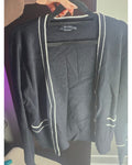Karen Kane Contrast-Trim Cardigan