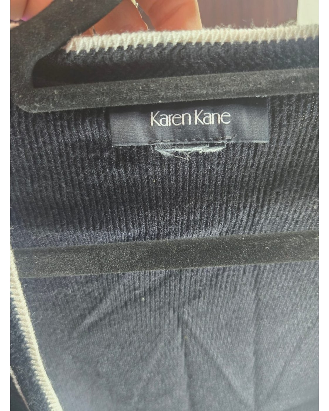 Karen Kane Contrast-Trim Cardigan