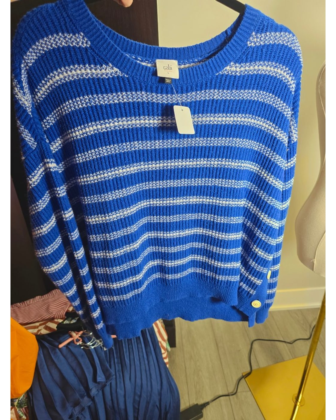 cabi Striped Popular Pullover Sweater - Style# 6165