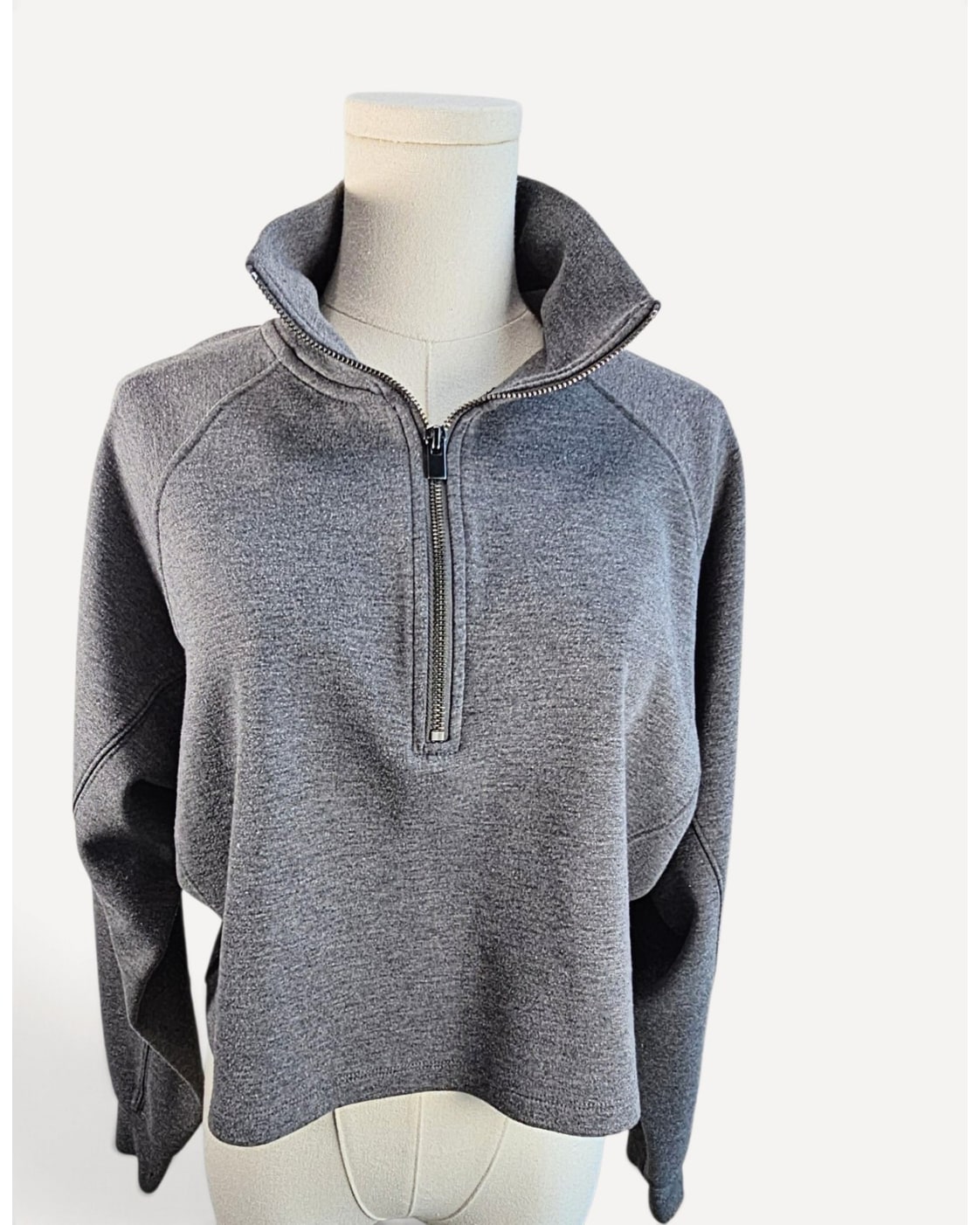 EXPRESS Cropped Quarter-Zip Pullover - Style# 5745