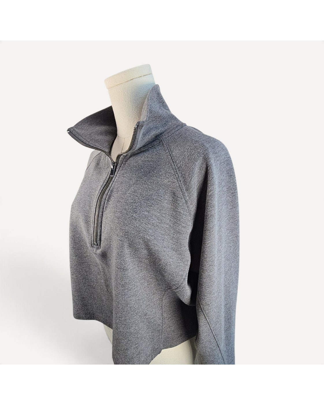 EXPRESS Cropped Quarter-Zip Pullover - Style# 5745