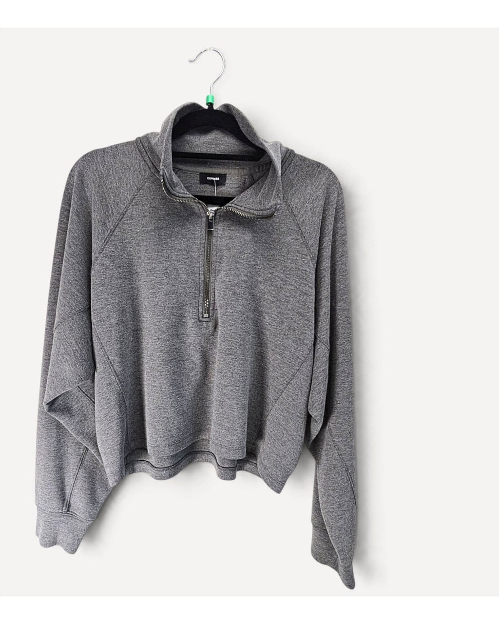 EXPRESS Cropped Quarter-Zip Pullover - Style# 5745