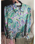 ZARA Paisley Button Down