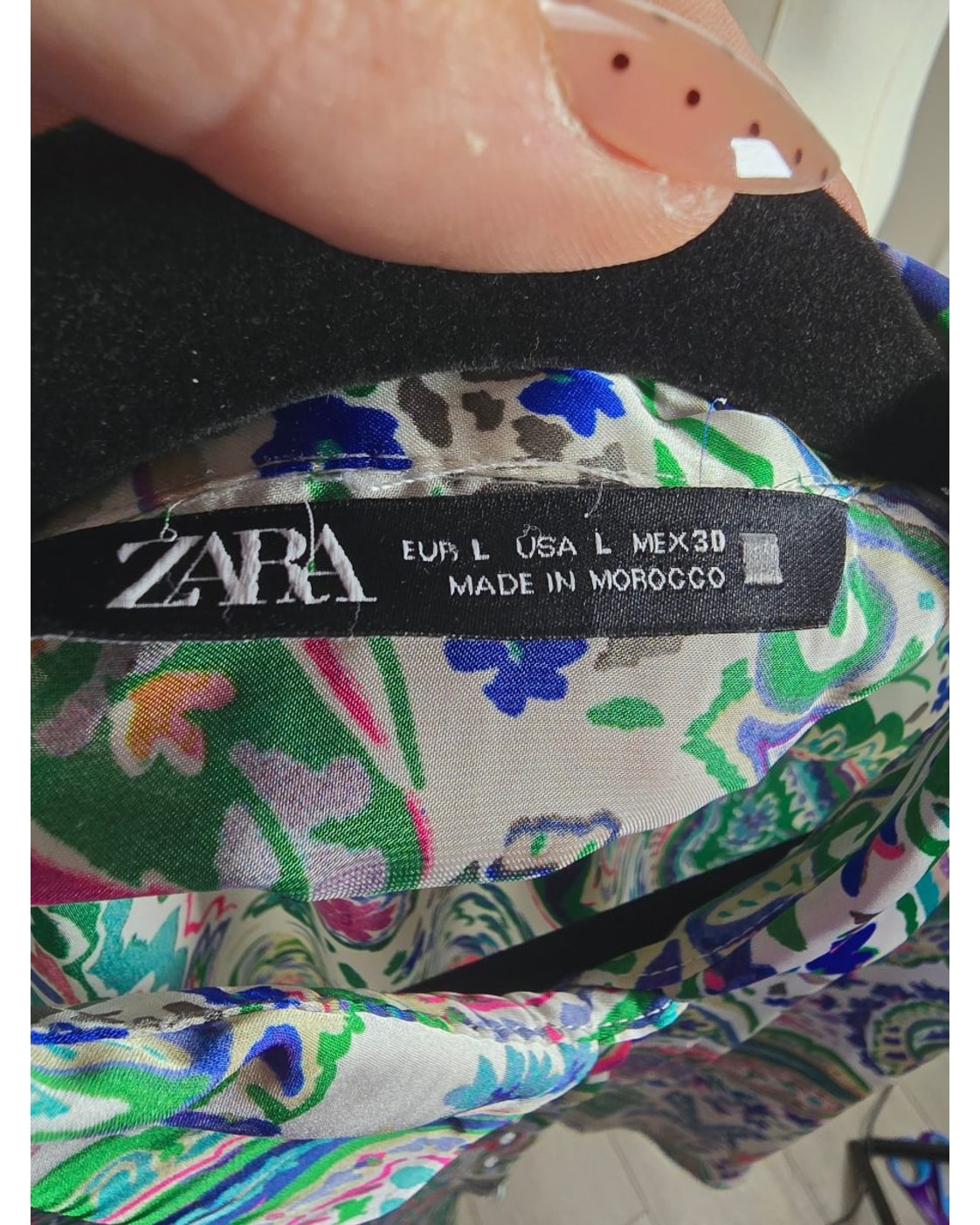 ZARA Paisley Button Down