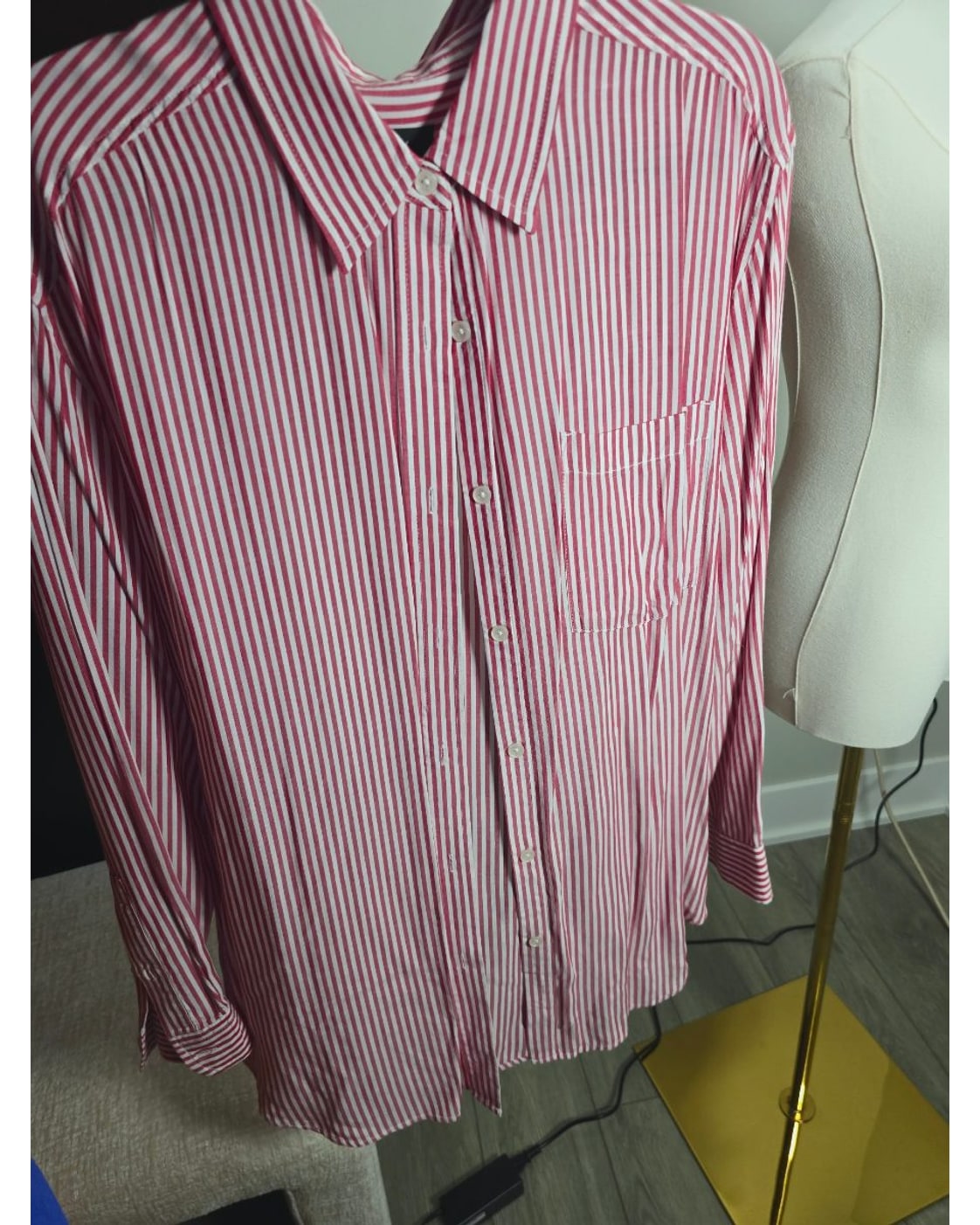 7 for all mankind Striped Button Down - Style# AN1092E37