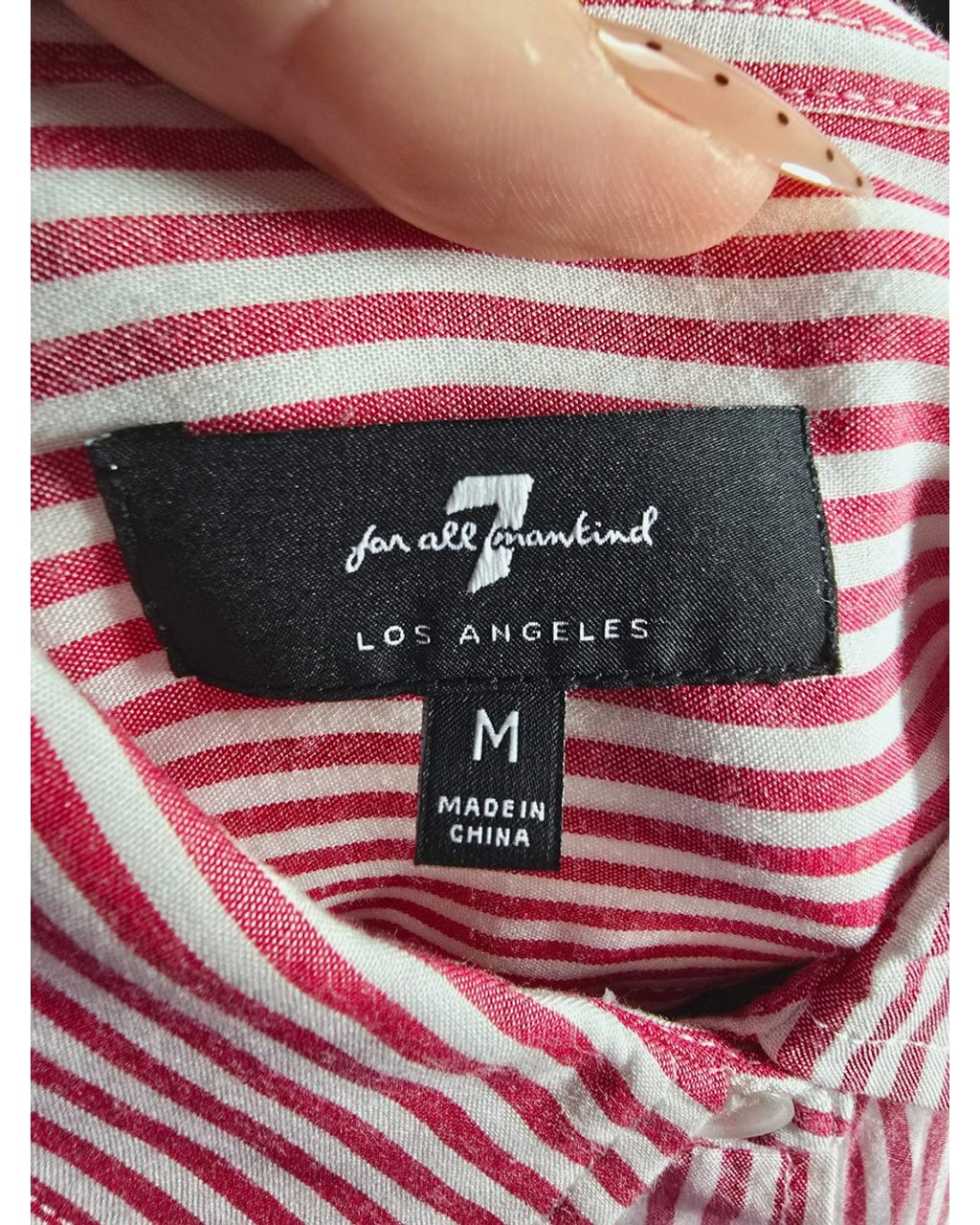 7 for all mankind Striped Button Down - Style# AN1092E37