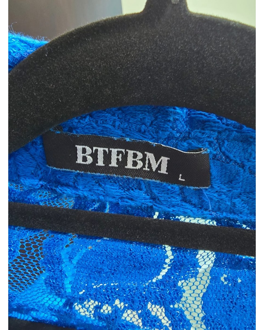 BTFBM Floral Lace Button Down Shirt - Style# 8558