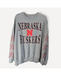 Gameday Social Nebraska Huskers Star Sleeve Sweatshirt