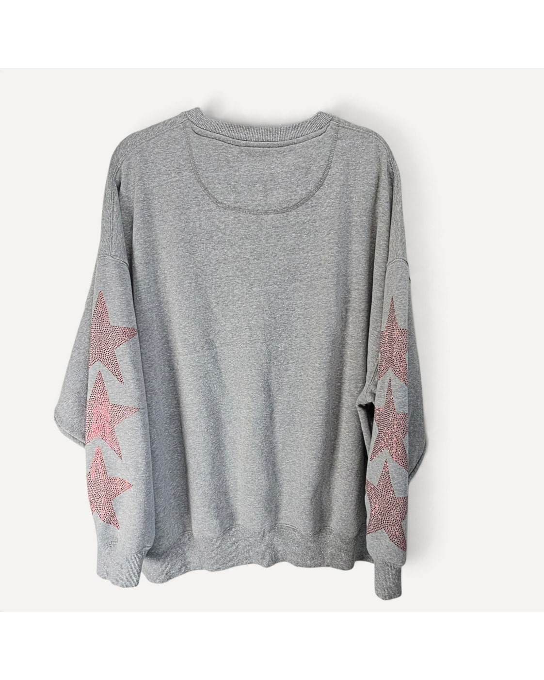 Grey Gameday Social Nebraska Huskers Star Sleeve Sweatshirt, size L – photo 2