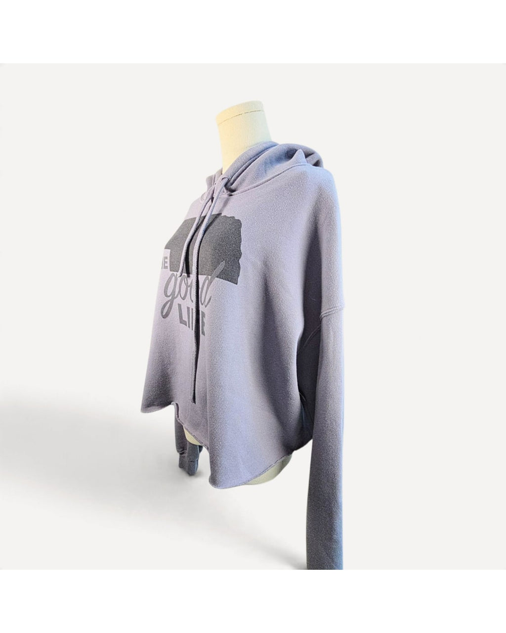BELLA + CANVAS Nebraska The Good Life Cropped Hoodie
