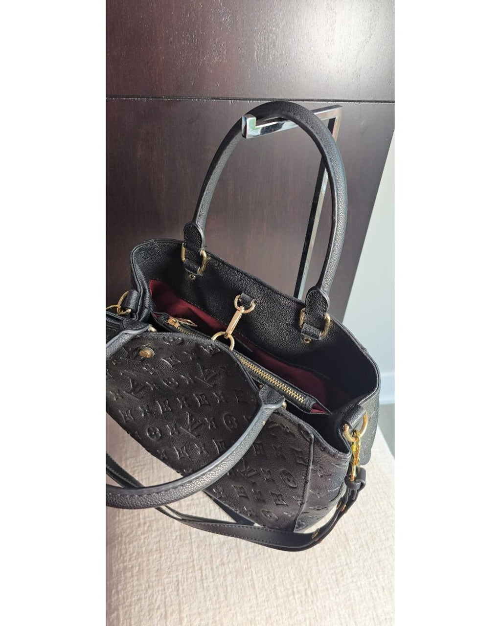 LOUIS VUITTON inspired Petit Palais PM Monogram Empreinte Handbag