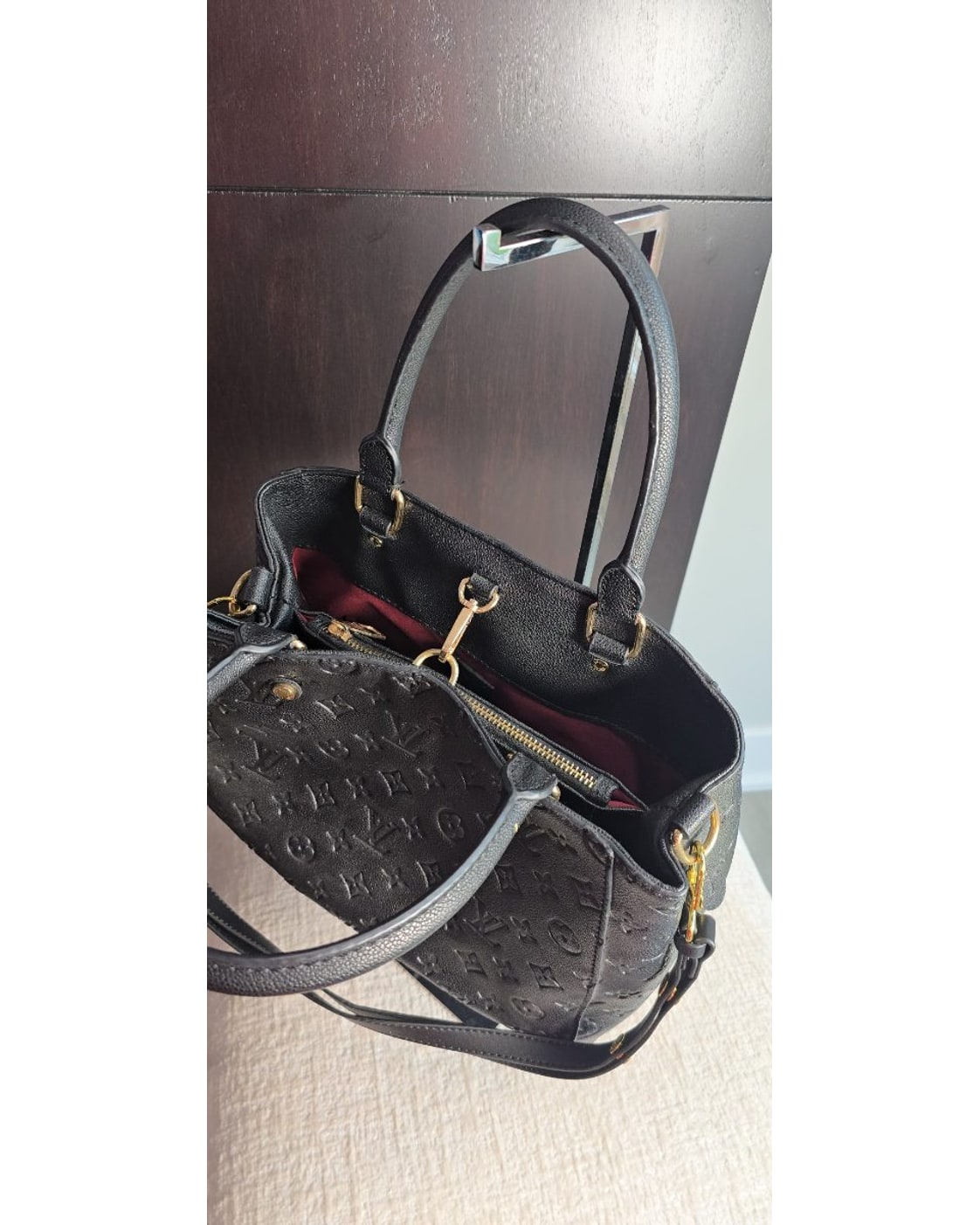 LOUIS VUITTON inspired Petit Palais PM Monogram Empreinte Handbag