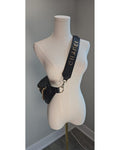 CHANEL inspired Quilted Logo-Strap Belt Crossbody Bag
