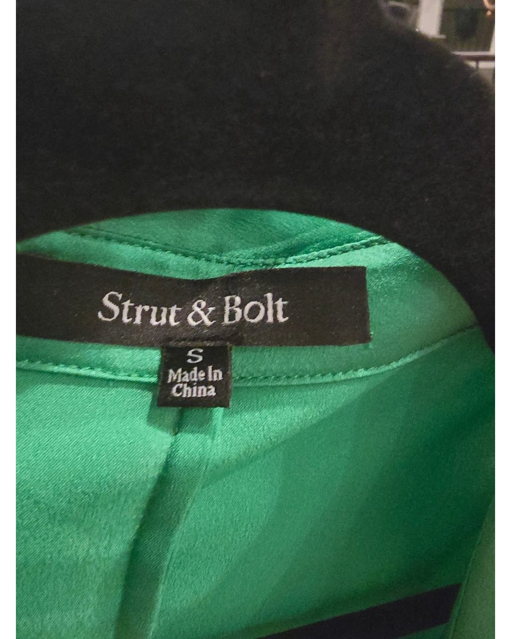 Strut & Bolt Satin Surplice Cropped Blouse - Style# T-6461-H