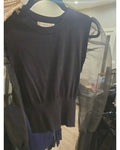 idem ditto Sheer Balloon-Sleeve Knit Top - Style# 107935W