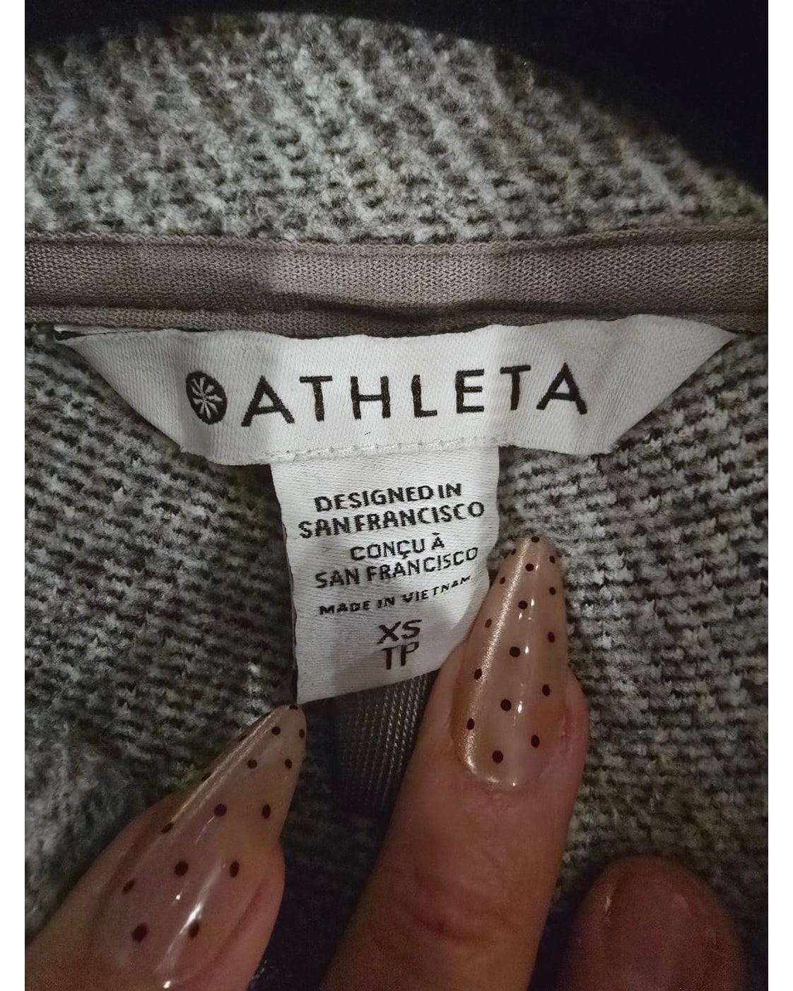 ATHLETA Stroll Fleece Full Zip Jacket - Style# 982824-00