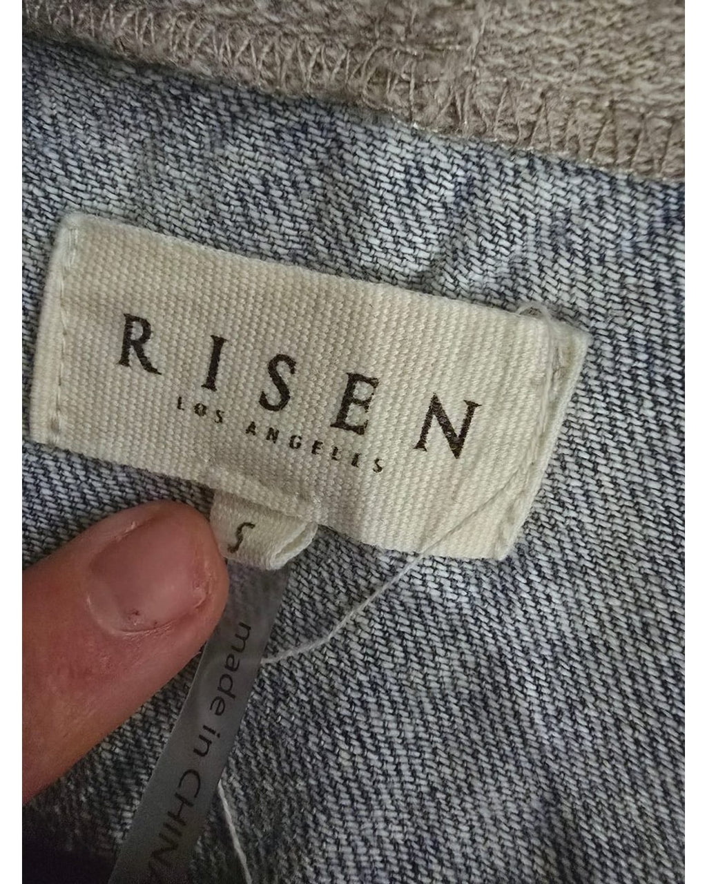 RISEN Hadlee Distressed Hooded Denim Shirt Jacket - Style# RDJ1128