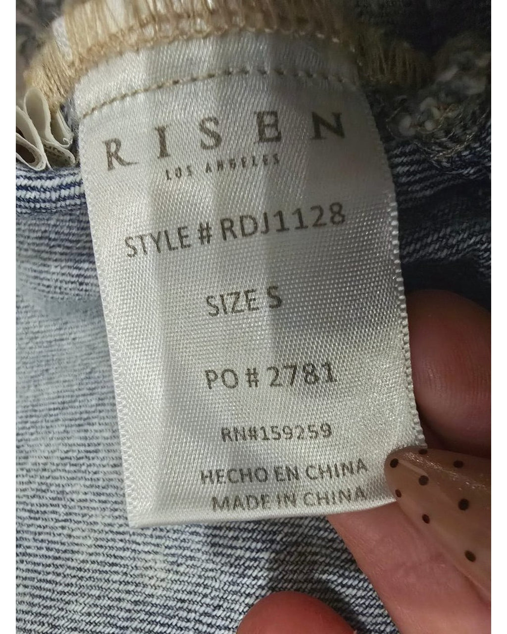 RISEN Hadlee Distressed Hooded Denim Shirt Jacket - Style# RDJ1128