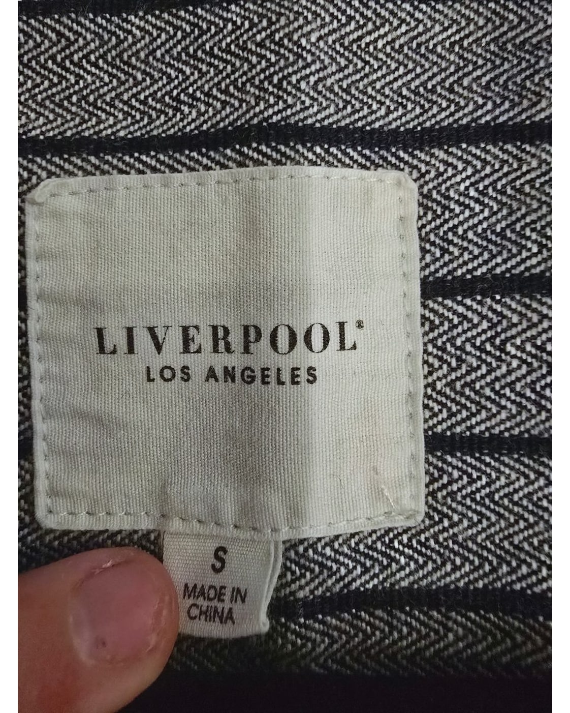 LIVERPOOL LOS ANGELES Distressed Raw Hem Denim Jacket