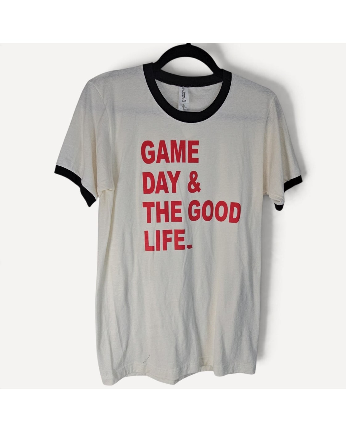 tultex Game Day & The G'OD Life Ringer T-Shirt - Style# 246