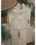TIC TOC Half-Zip Knit Two-Piece Set (like an xs)