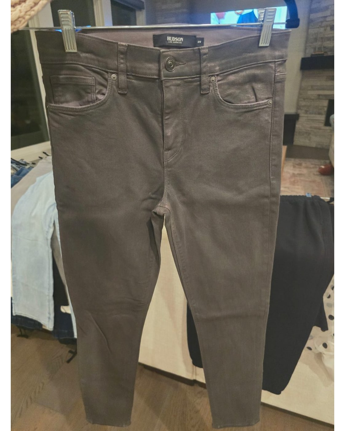 HUDSON Nico Mid-Rise Super Skinny Ankle Jeans - Style# WMA407GWF
