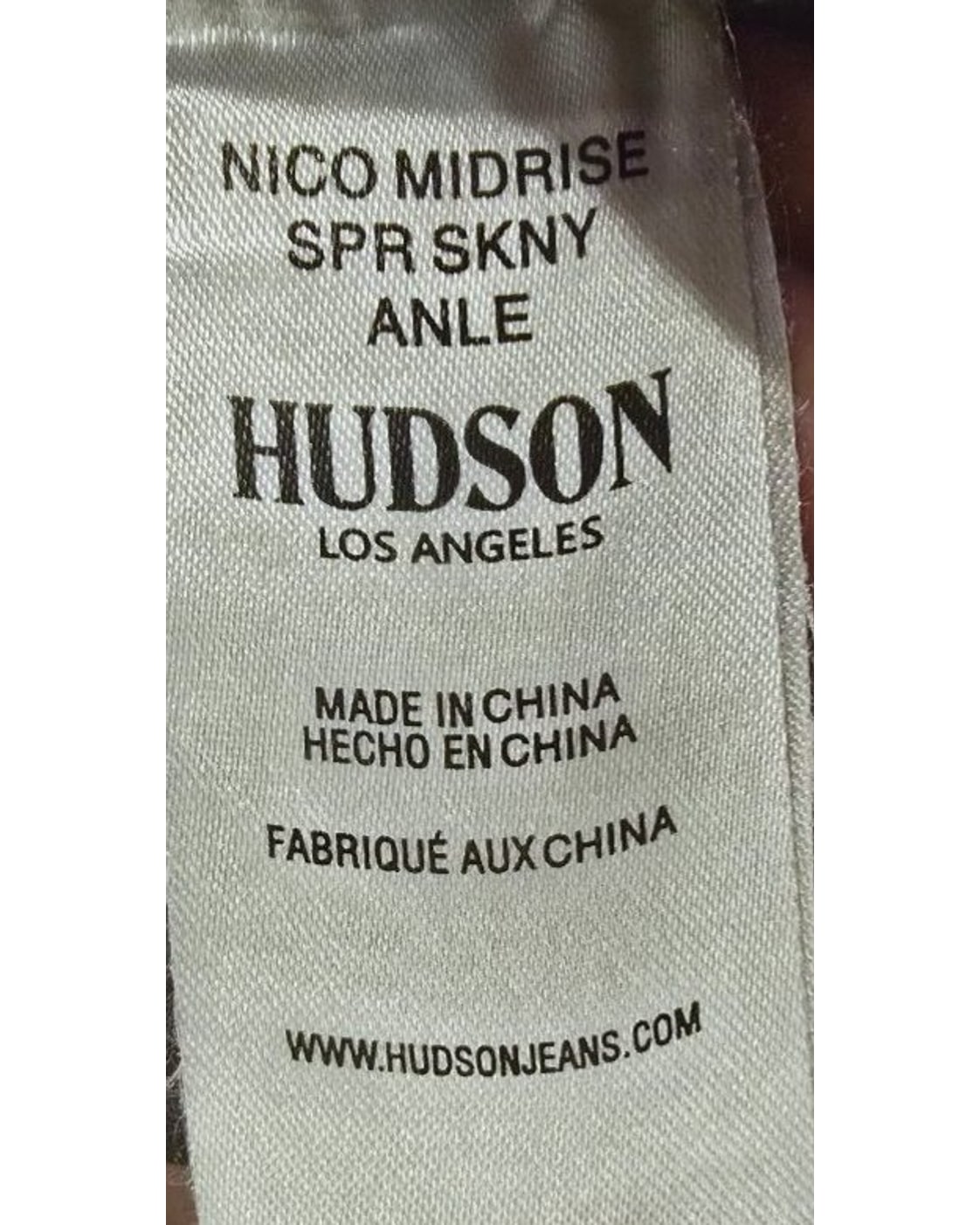 HUDSON Nico Mid-Rise Super Skinny Ankle Jeans - Style# WMA407GWF
