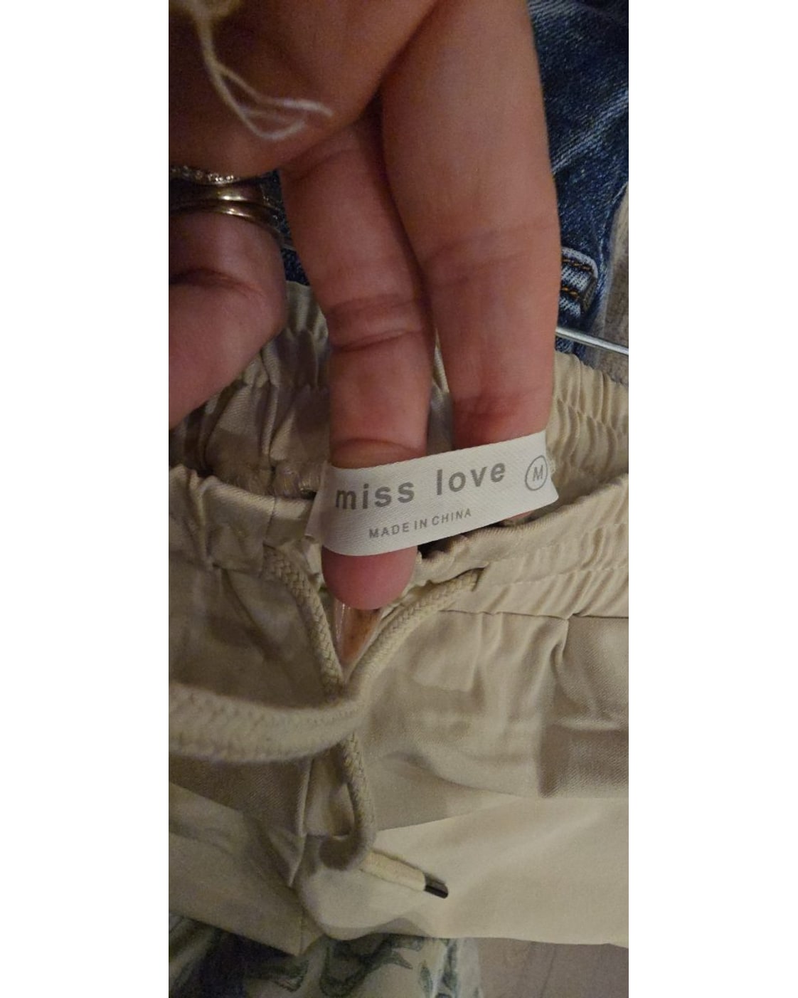 miss love Drawstring Ankle Joggers - Style# 1002