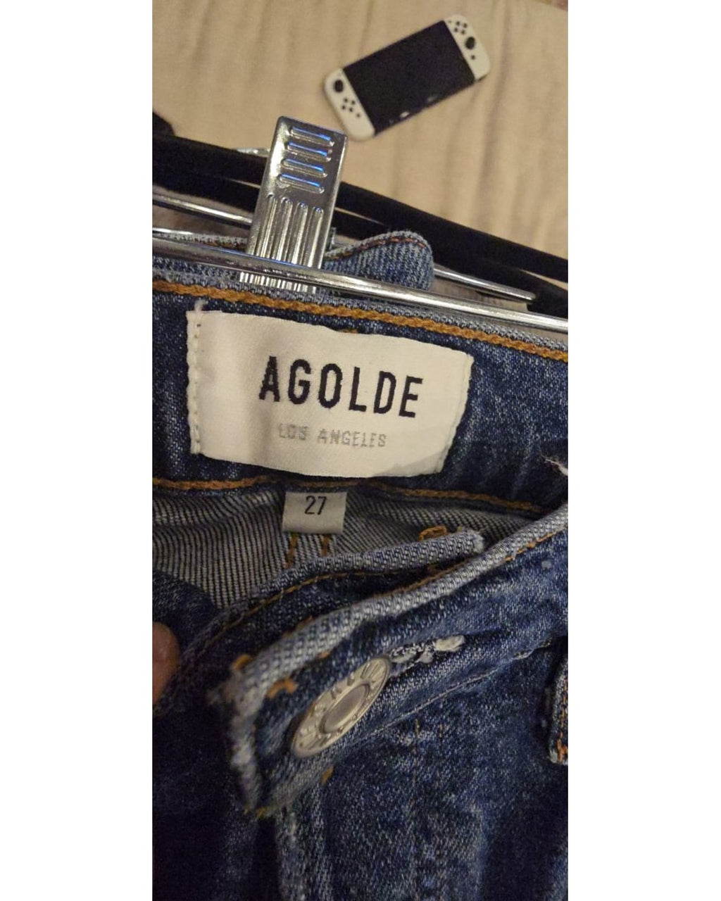 AGOLDE Riley Distressed Cropped Straight Jeans - Style# A056-1255
